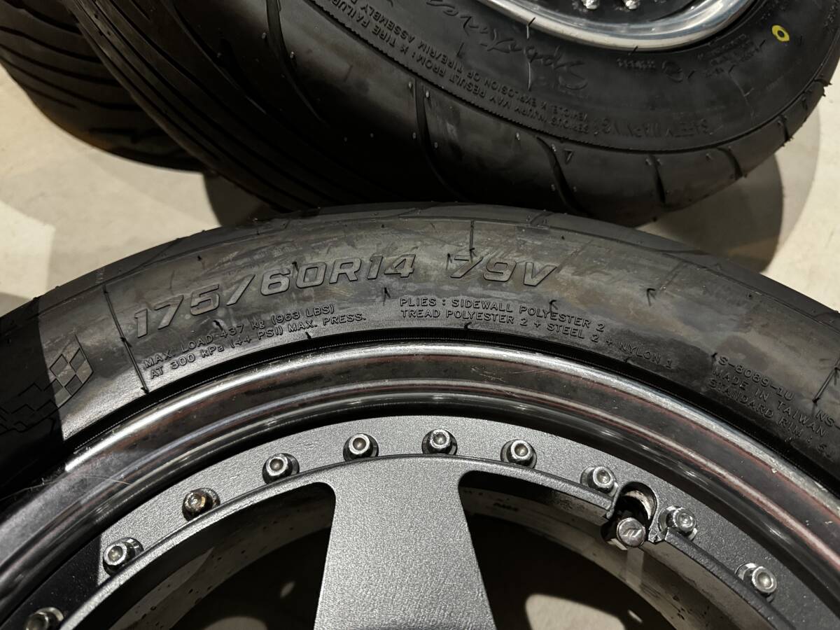 ＷORK MEISTER CR01 14インチ5.5j+35【4本】4H PCD114.3/100マルチ 175/60R14 22年製新品NS-2R【4本セット】の画像10