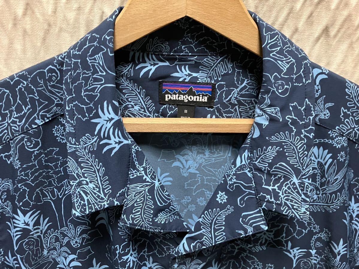 極美品 patagonia ストレッチプレーニングハイブリッドシャツ M SP19 surf pataloha 山と道 トレッキング ジェリーロペス アロハシャツの画像4