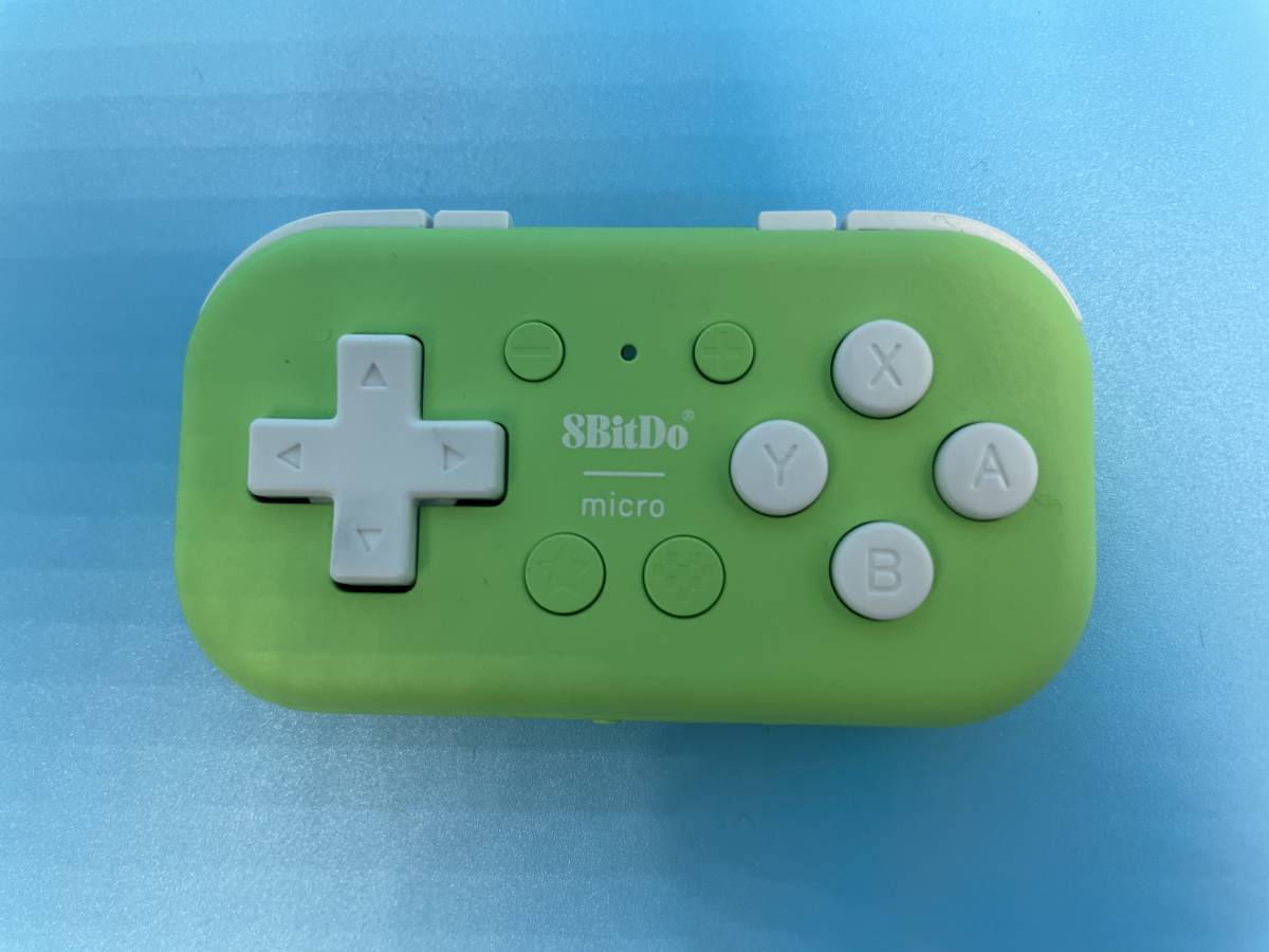 8BitDo Micro BluetoothゲームパッドポケットサイズミニコントローラSwitch、Android、Raspberry Pi用、キーボードモード対応 (Green)の画像1