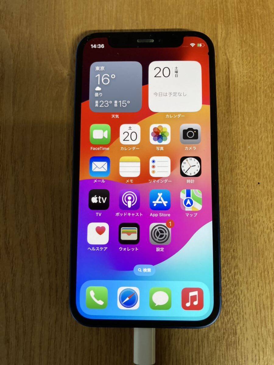 iPhone12 mini 64GB SIMフリー Apple ジャンク品　ブルー_画像1