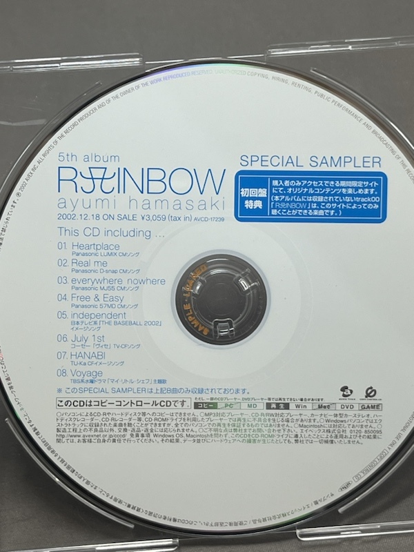 【CD/非売品/プロモオンリー】浜崎あゆみ / 5TH ALBUM RAINBOW AVCD-17239の画像3