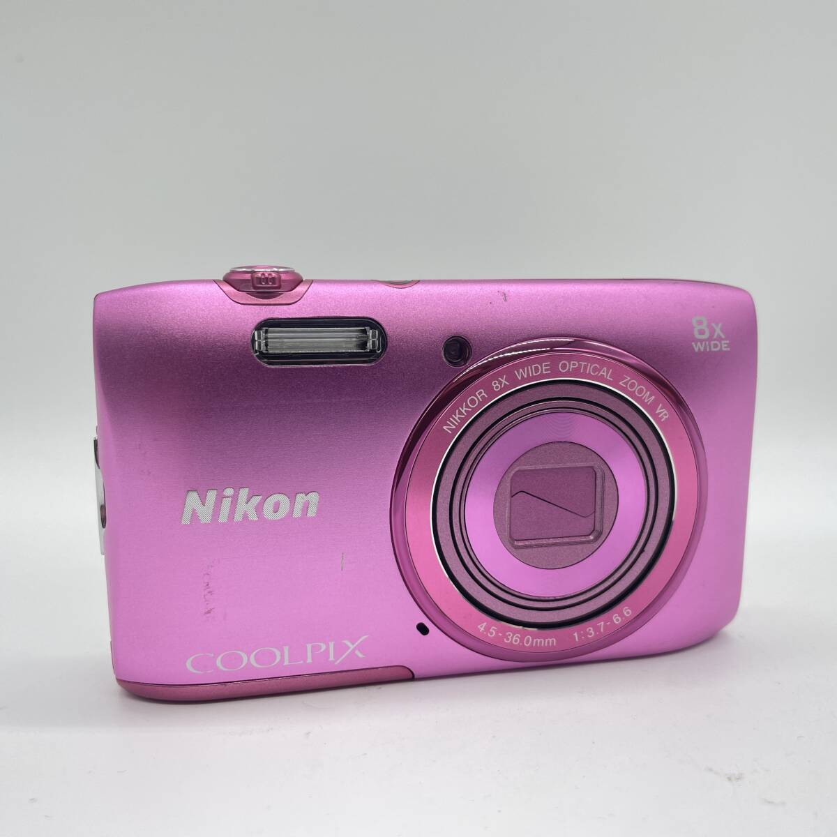 【動作確認済】Nikon coolpix S3600 PINK　コンデジ　デジカメ　デジタルカメラ　シャッター&フラッシュ動作OK_画像4