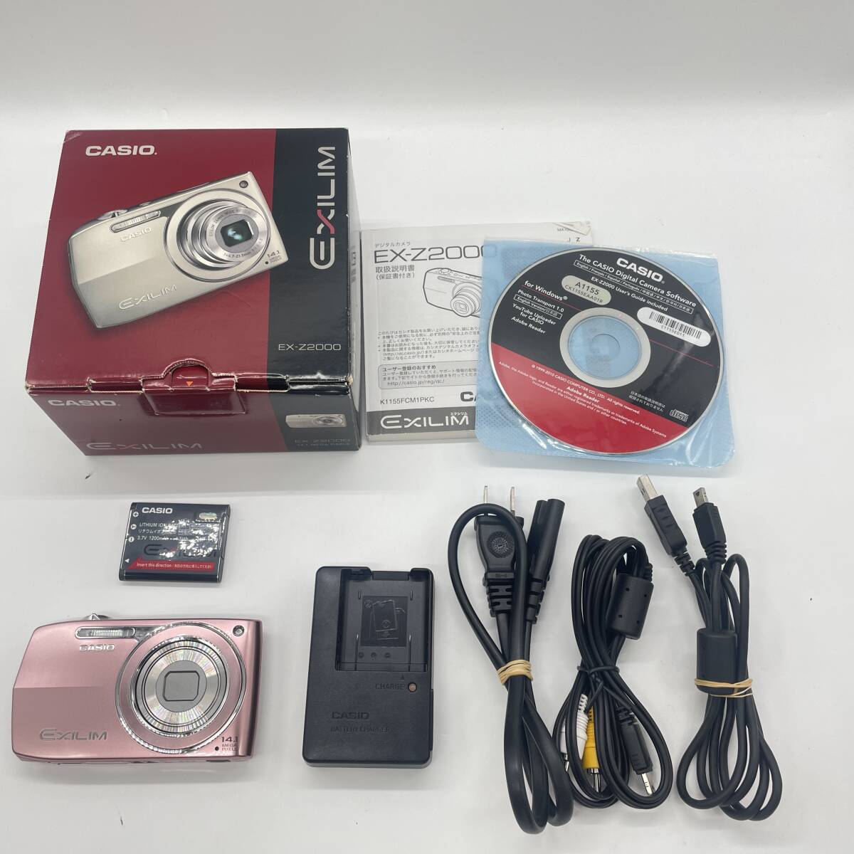 【動作確認済み・備品完備品】CASIO EXILIM EX-Z2000PK コンデジ デジカメ デジタルカメラ シャッター&フラッシュ動作OKの画像1