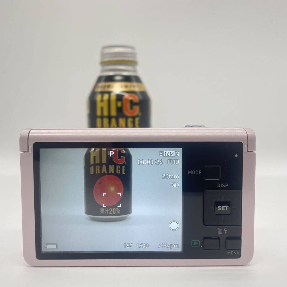 【動作確認済み・備品完備・状態良好品】CASIO EXILIM EX-ZR60 pink デジタルカメラ カシオ デジカメ _画像3