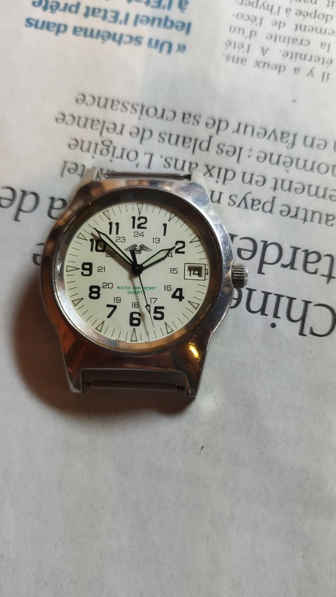 レア【ミリタリーウォッチ】MIL-EAGLE スイス時計 腕時計 ミリタリー ロンダ クォーツ vintagewatchヴィンテージ時計 ヴィンテージウォッチ_画像6