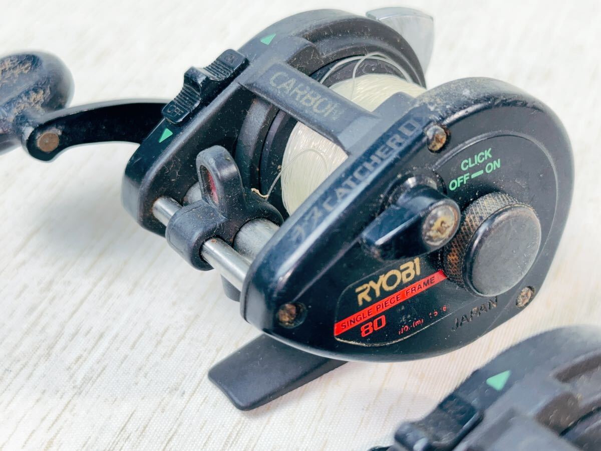 ★ RYOBI ベイトリール リョービ ALERT アラート他 ★ カーボン２セット ★ 中古現状品取引 / 状態は写真での確認をお願い致しますの画像4