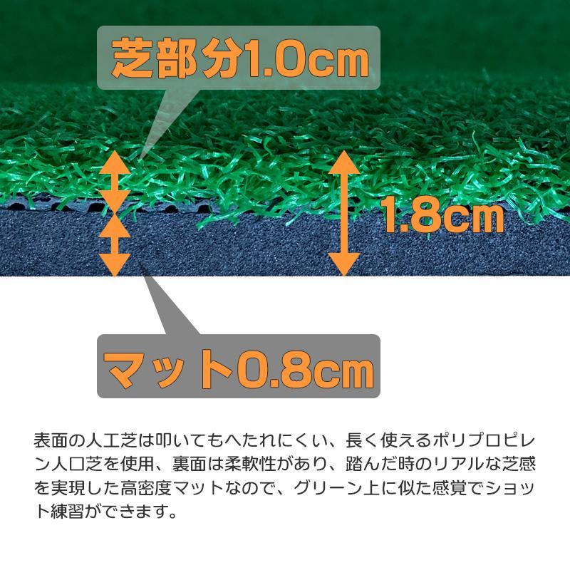 年末セール【ゴルフマット】100×150cm ティー付き EVA製 ゴルフ 練習 マット 素振り スイング 練習用 人工芝 ゴルフ練習 室内外の画像6