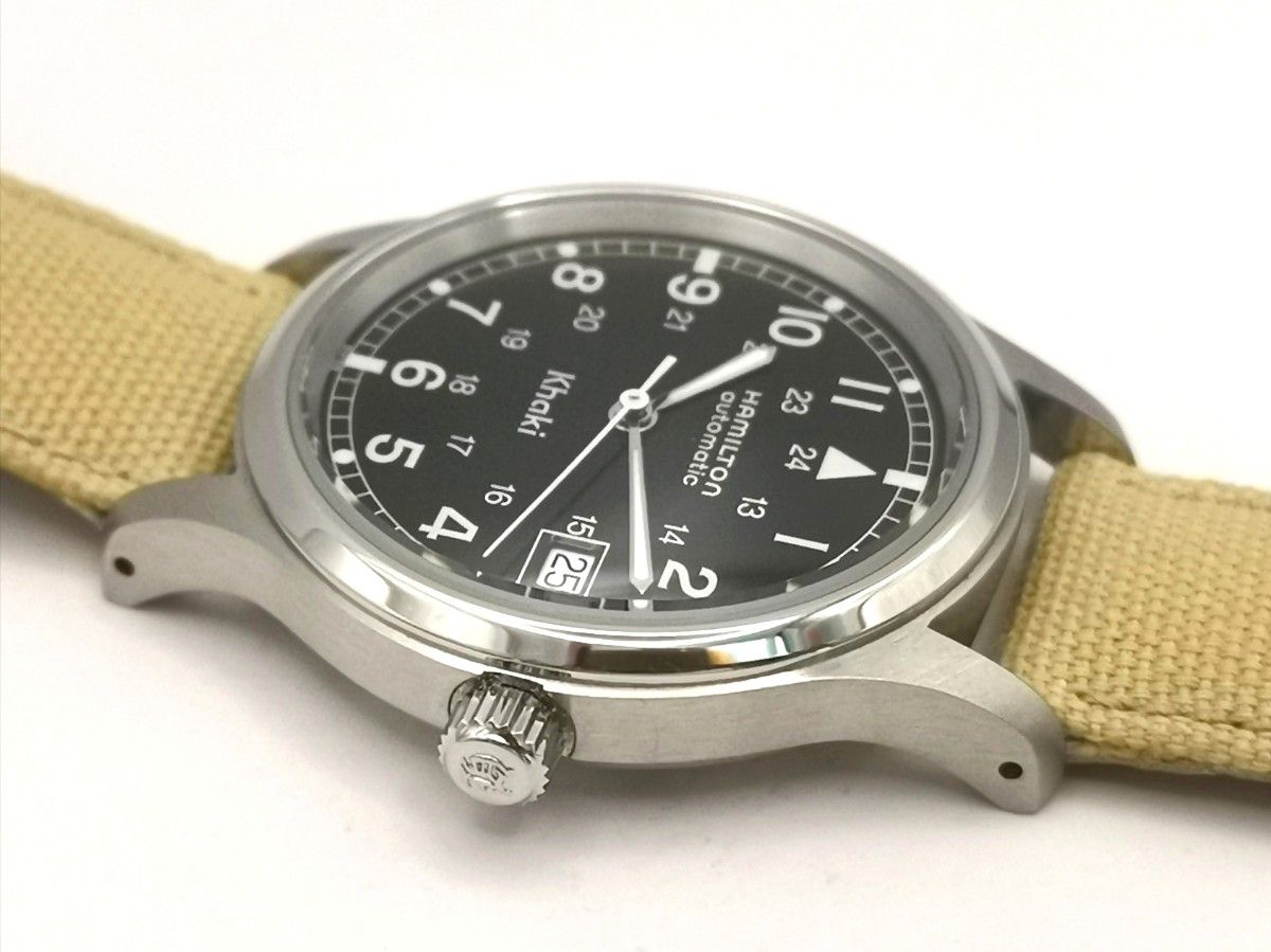 美品 HAMILTON ハミルトン 9721B カーキ フィールド 裏スケ 自動 美品 HAMILTON ハミルトン 9721B カーキ フィールド 裏スケ 自動