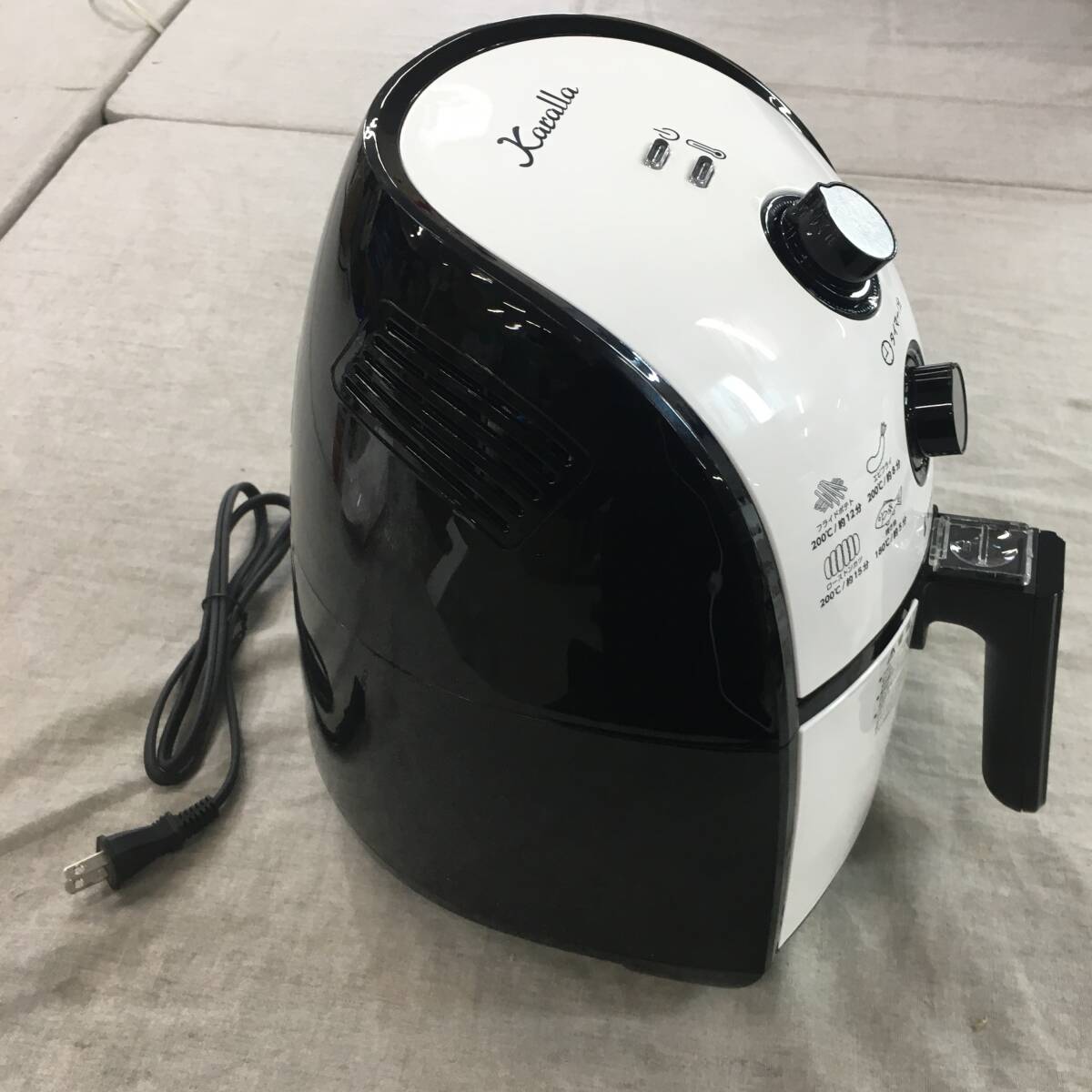 現状品 ショップジャパン カラーラ 熱風揚げ物調理機器 ノンフライヤー TXG-DS14-1の画像3