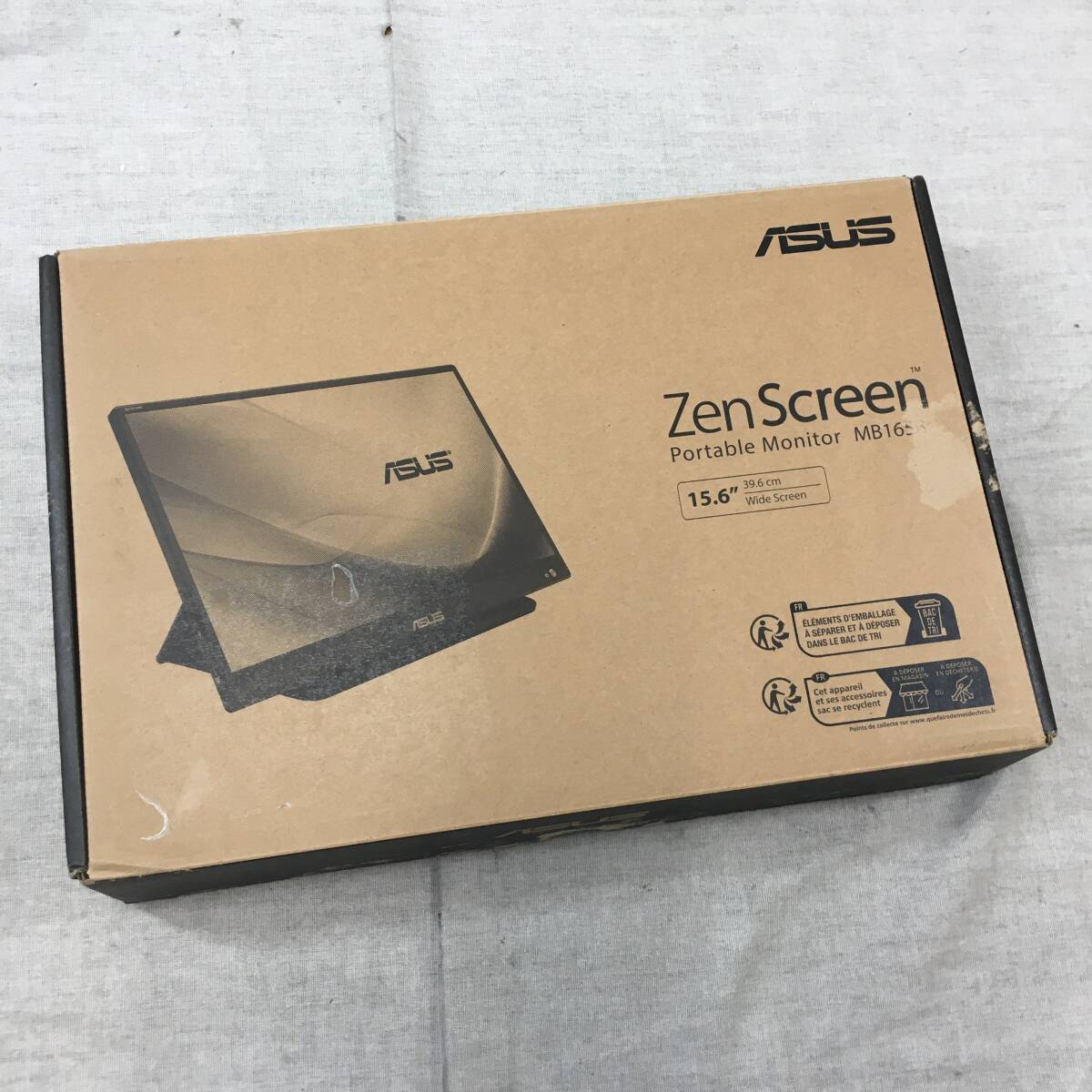 現状品 ASUS モバイルモニター モバイルディスプレイ ZenScreen MB165B 15.6インチ/HD(1366x768)/狭額ベゼル/USB電源/ノングレアパネルの画像1