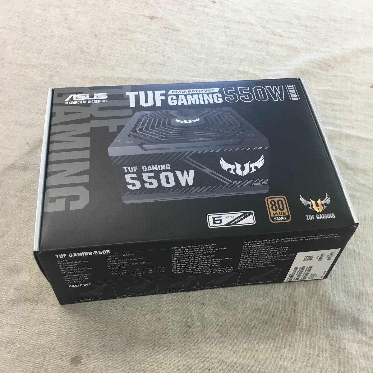 現状品 ASUS TUF 550W Bronze 電源ユニット TUF-550B-GAMINGの画像1