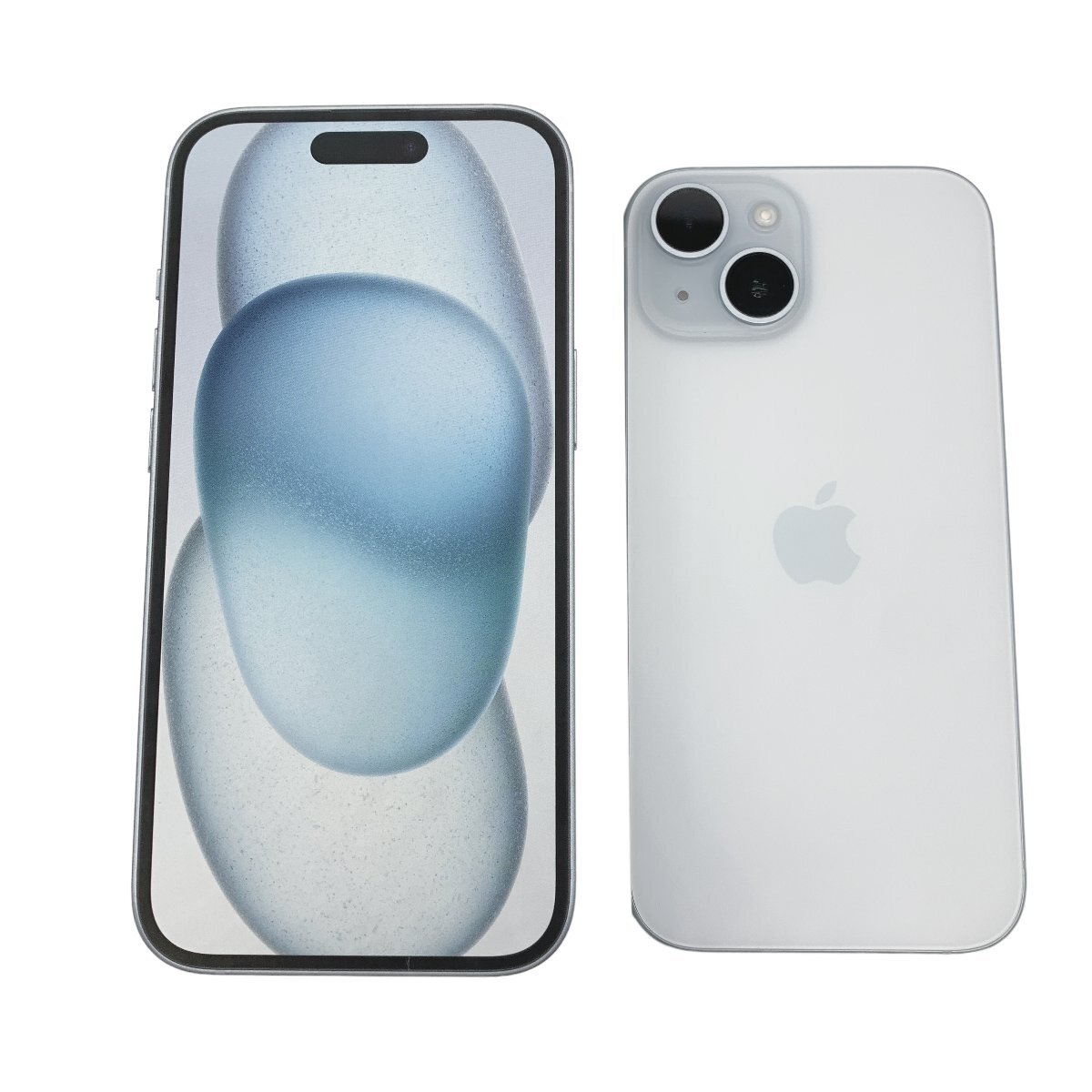 【送料無料】Apple アップル iPhone15 MTMR3J/A 256GB ブルー 本体+ケース バッテリー100% 美品_画像1