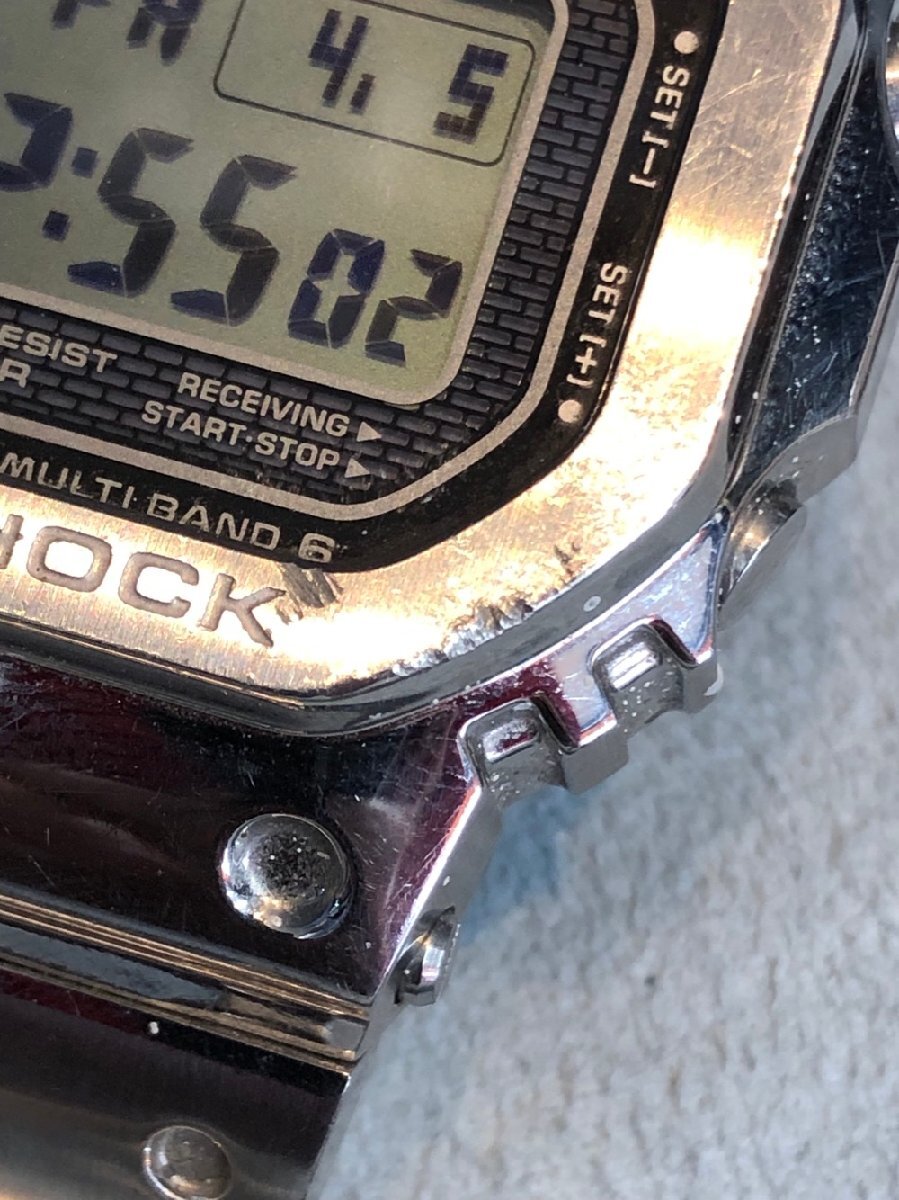 【送料無料】CASIO カシオ G-SHOCK 腕時計 GMW-B5000D-1JF 電波受信 電波ソーラー マルチバンド6 Bluetooth搭載 メタルバンド シルバーの画像7