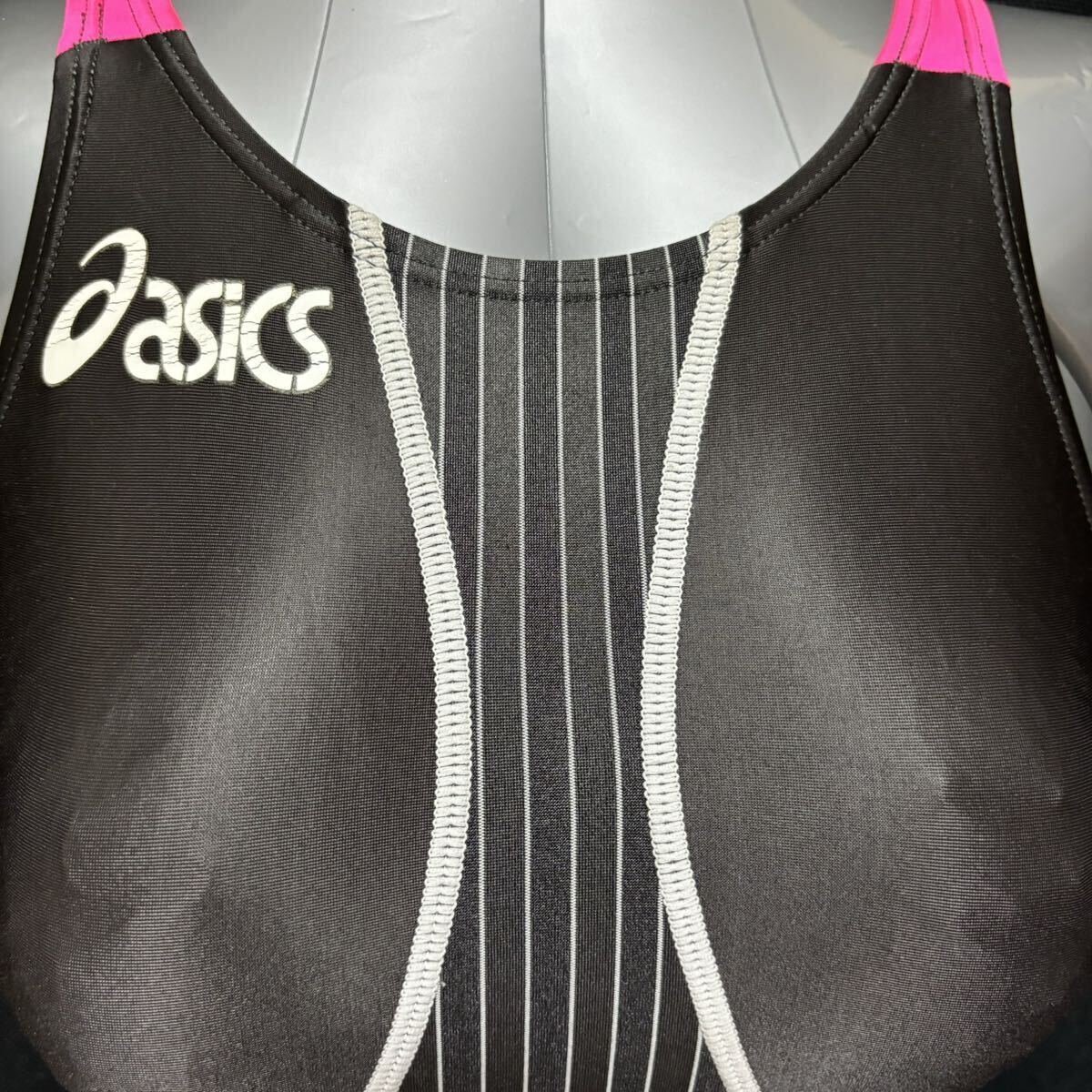 アシックス ハイカット 競泳水着 Sサイズ ALS311 ハイドロSP ティーライナータイプゼロ デュアフロー asics ホールドカットの画像4