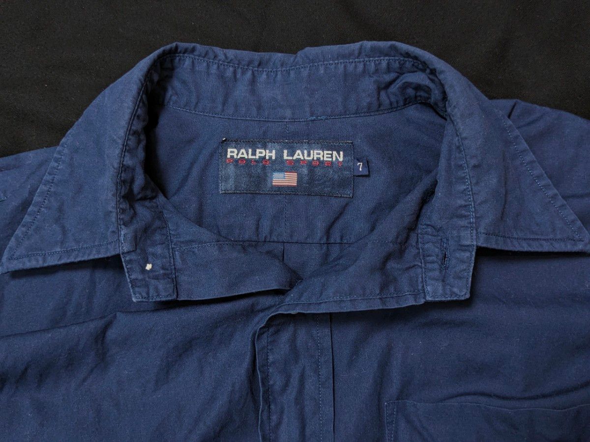 90s RALPH LAUREN POLO SPORT 刺繍 長袖シャツ