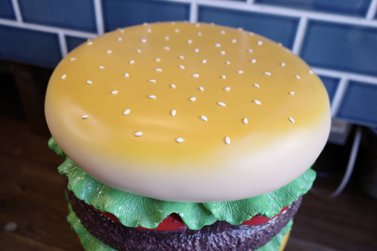 新品　ハンバーガー　チェア　STOOL 椅子　レジン製　HAMBURGER インテリア　店舗ディスプレイ　カフェ　バー_画像3