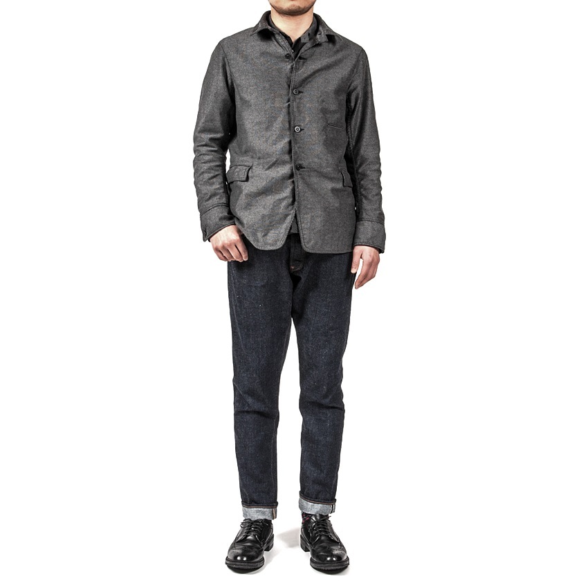 美品 WORKERS ワーカーズ Teds Jacket 38 M 黒x白 カバーオール ジャケット 日本製 ブラック K&TH CLOTHING MAKERS WKS K&T H MFG Co. 