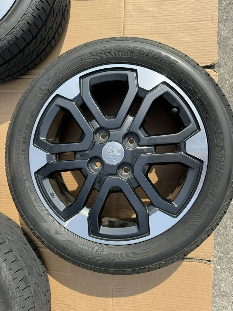 ウェイク 純正アルミ アルミホイール タイヤ付165/55r15の画像3