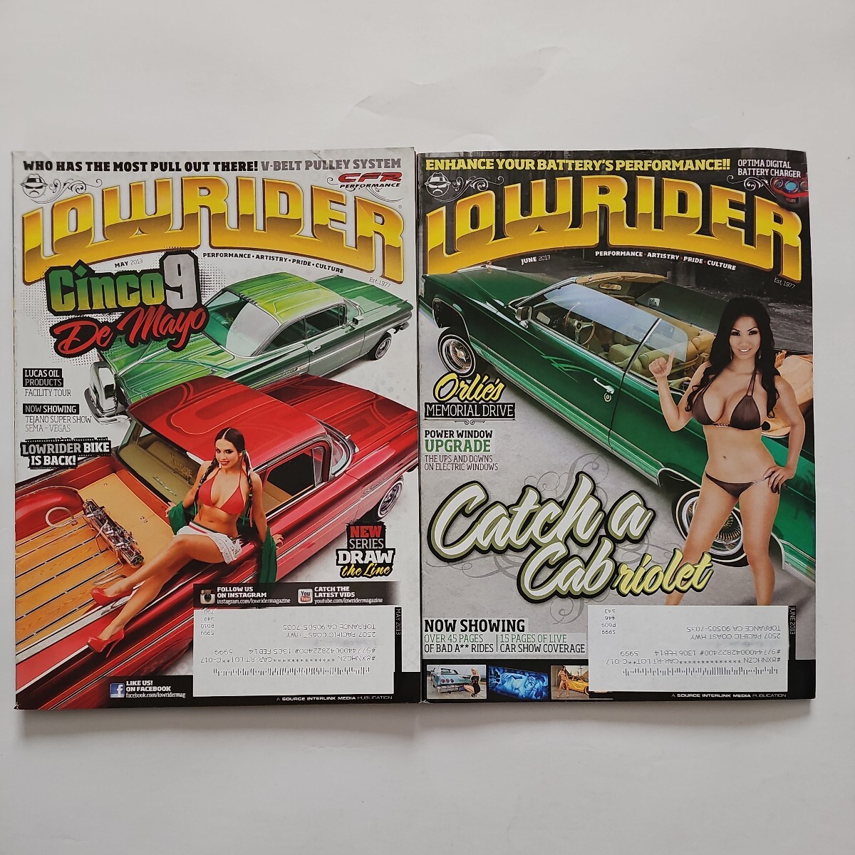 ローライダーマガジン　US 2013 3月号～12月号　セット　VOLUME35　LOWRIDER MAGAZINE _5月号6月号表紙