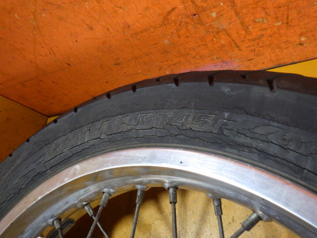 50355 Honda MC10-135~ GB250 Clubman \'90 original rear wheel bend less DID 18×2.15