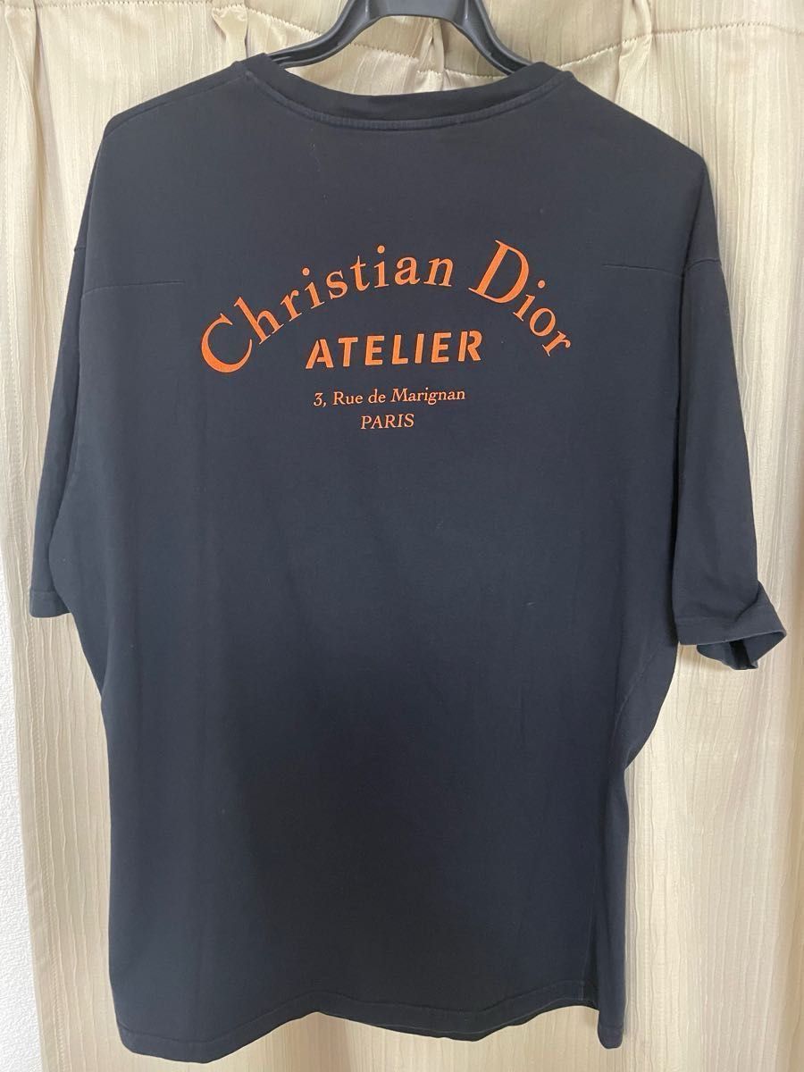 限定！Christian Dior ｸﾘｽﾁｬﾝﾃﾞｨｵｰﾙ Tｼｬﾂ 半袖　ATELIER ﾌﾞﾗｯｸｵﾚﾝｼﾞLｻｲｽﾞ