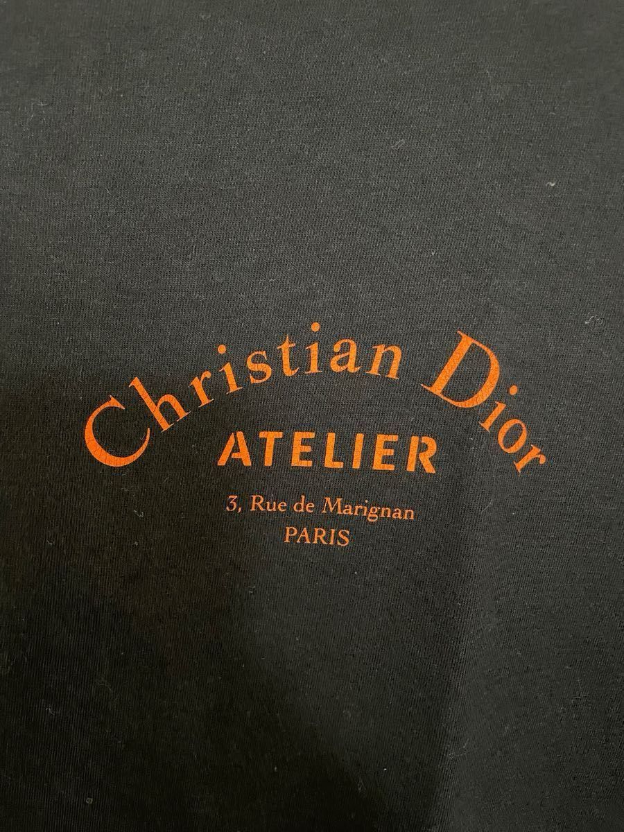 限定！Christian Dior ｸﾘｽﾁｬﾝﾃﾞｨｵｰﾙ Tｼｬﾂ 半袖　ATELIER ﾌﾞﾗｯｸｵﾚﾝｼﾞLｻｲｽﾞ
