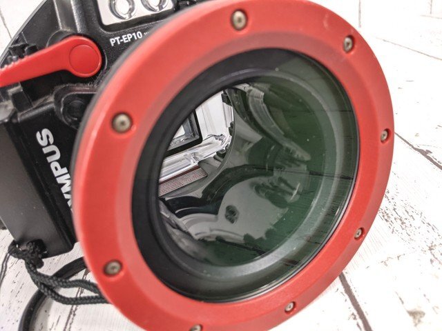 【3yt220】スキューバダイビング 防水プロテクター カメラ OLYMPUS オリンパス PT-EP10 レッド◆U89の画像2