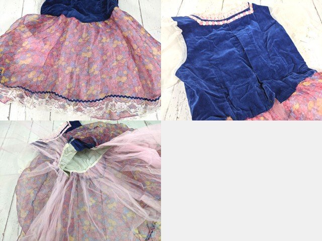 【10yt004】ダンス バレエ チュチュスカート衣装×2点 (紺ピンク) 村娘 町娘 看板娘◆P25_画像5