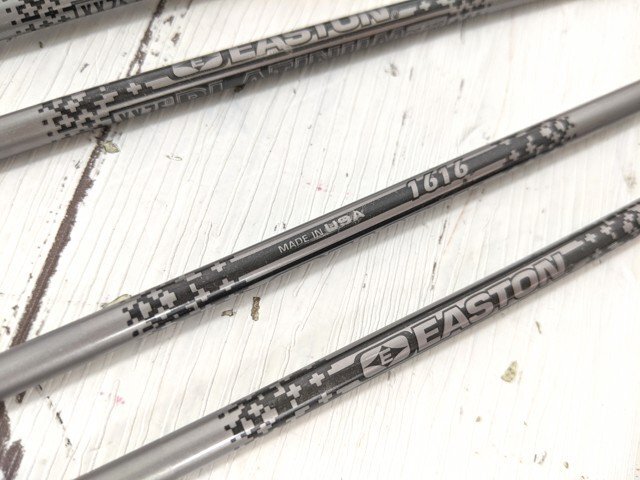 【4yt087】アーチェリー用品 身長164㎝ 女性使用 矢 アロー×12本 EASTON イーストン PLATINUM+ 1616◆V20