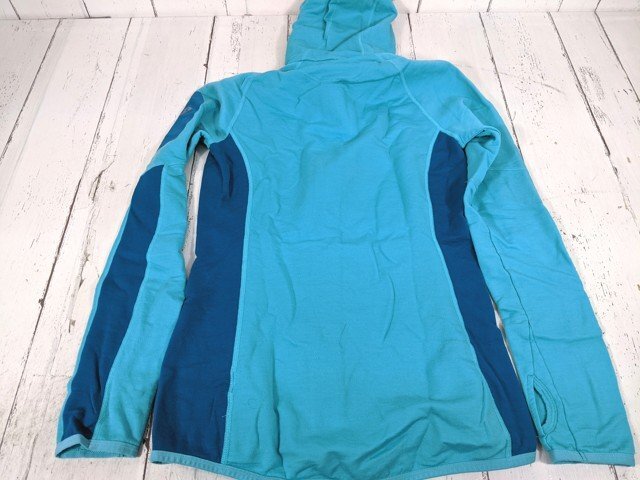 4og569/登山ウェア■ICEBREAKERアイスブレーカー MERINO GT フーディージャケット 長袖 XSサイズ【V25】の画像2