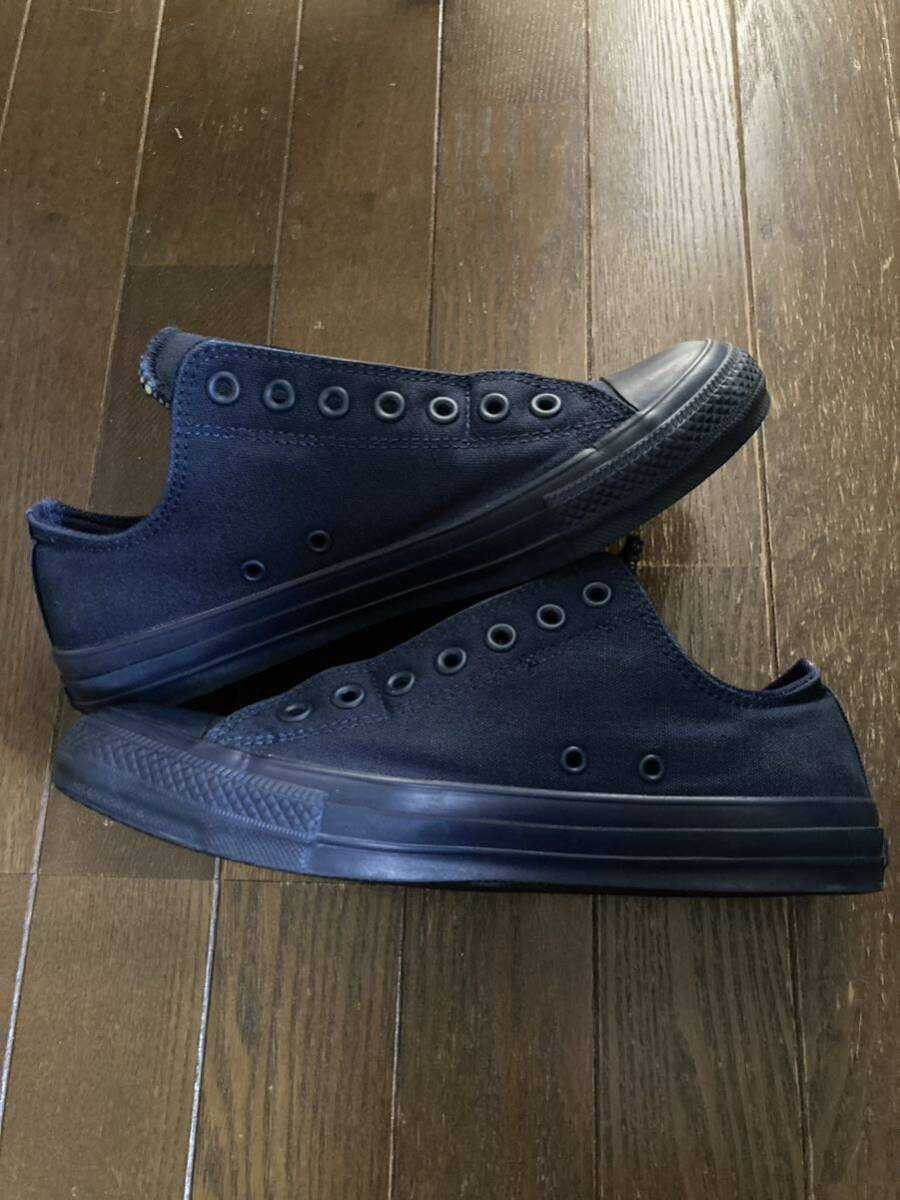 コンバース オールスター 100 スリップ M OX 箱あり スリッポン スニーカー 27cm US8.5 NAVY ネイビー 紺 CONVERSE ALL STAR 100 SLIP M OX_画像3