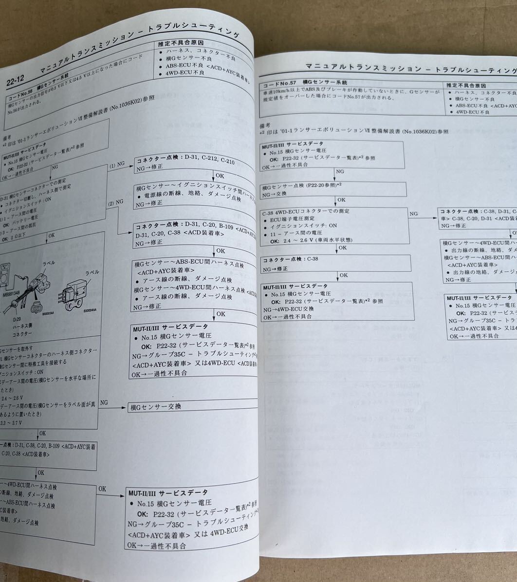 ランエボ8 解説書 整備解説書 電気配線図集 サービスマニュアル　三菱ランサーエボリューションⅧ　CT9A　修理書 MR 希少追補版_画像6