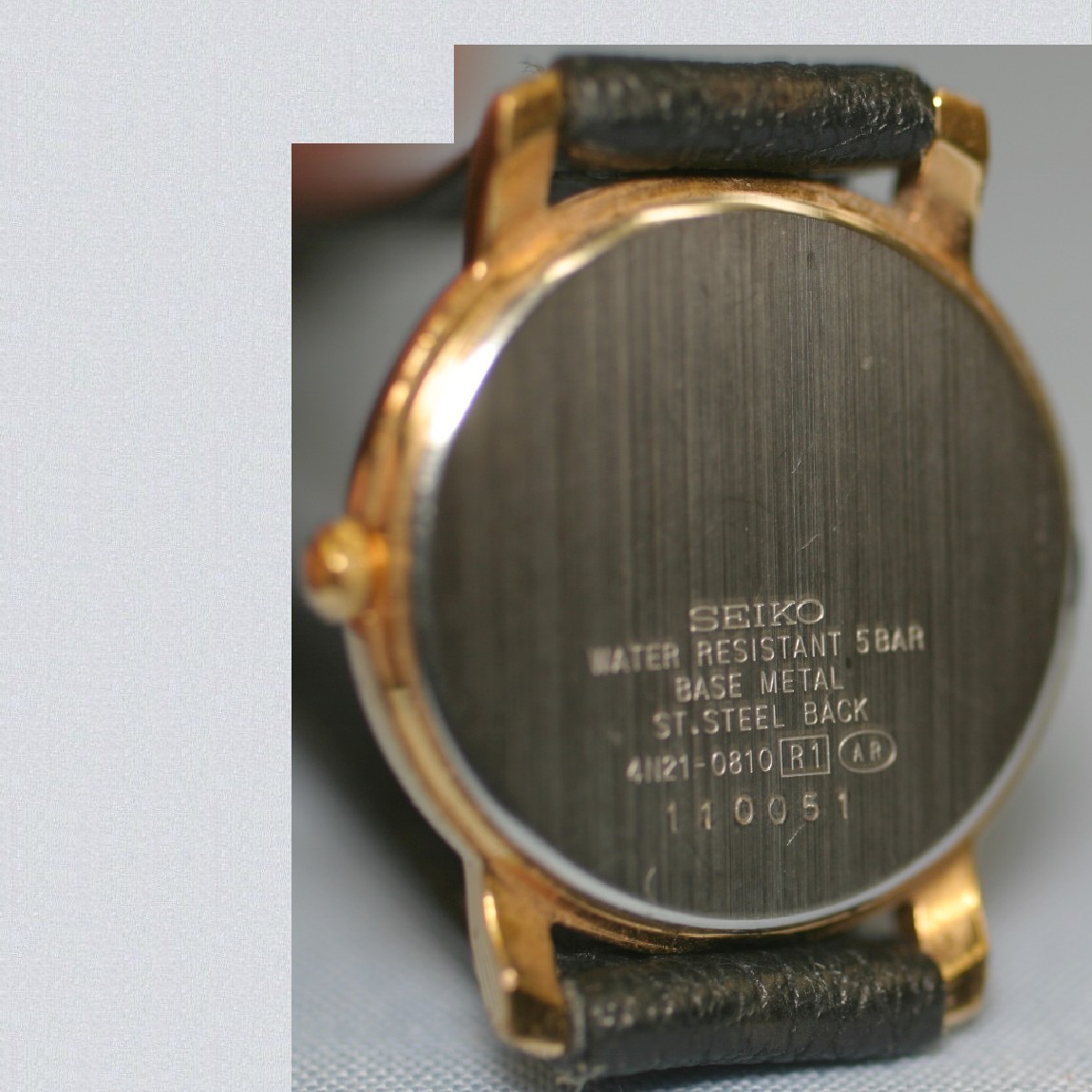 【中古】本物綺麗セイコー女性用金色時計スピリット電池交換済　○A8-99_画像3