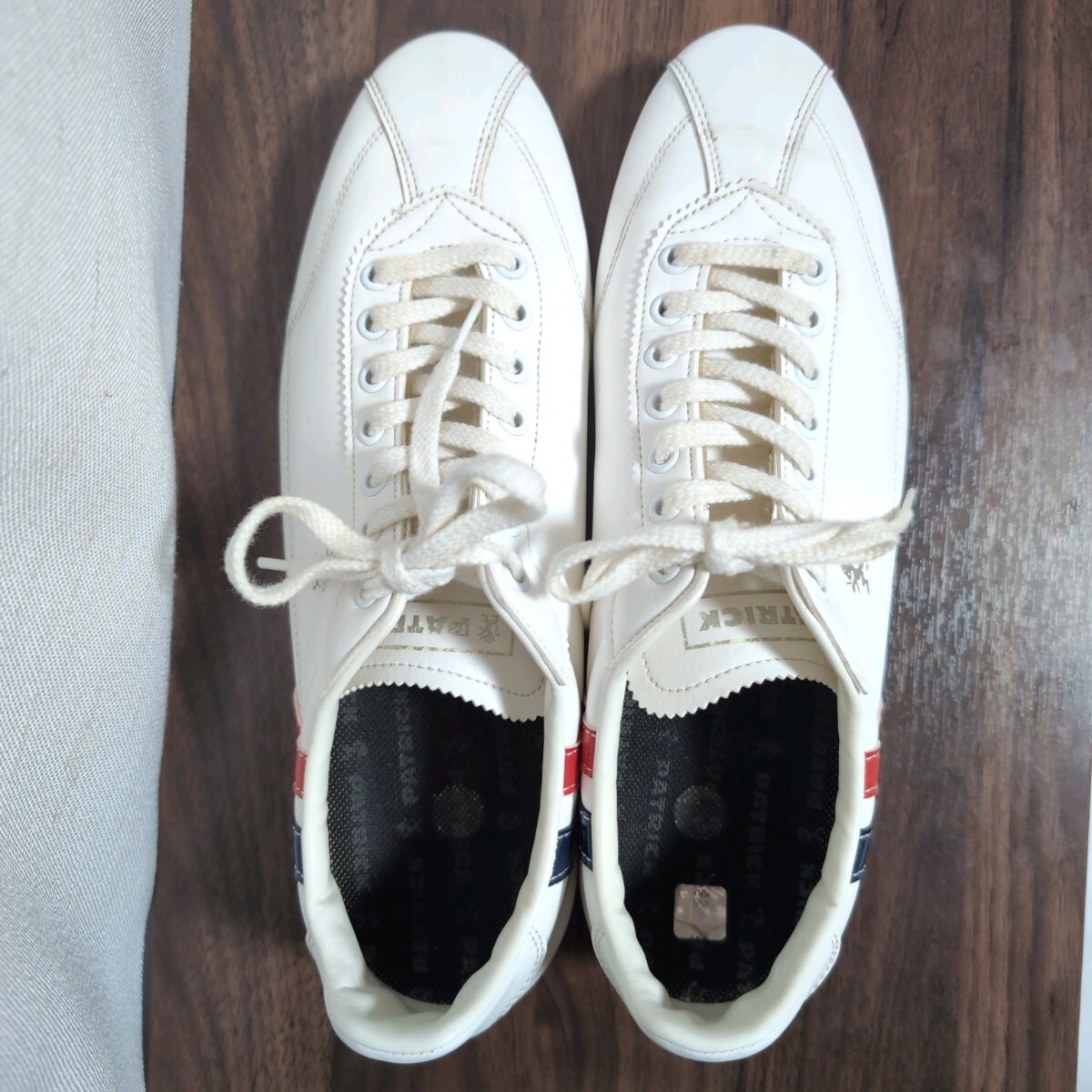 MO■PATRICK パトリック ダチア スニーカー 男女兼用 サイズ41(26cm) 29570 ライオンマーク シューズ 靴 ホワイト 白 スタイリッシュ DATIAの画像6