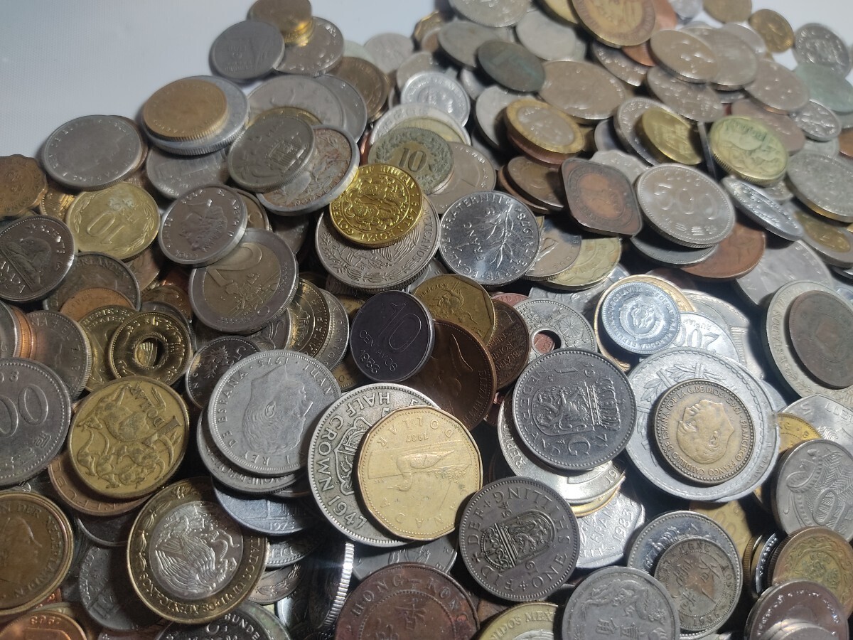 外国 コイン 約8.6kg おまとめ 古銭 通貨 硬貨 アンティーク 大量