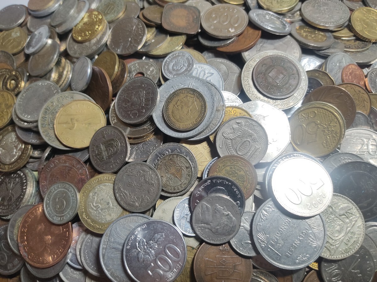外国 コイン 約8.6kg おまとめ 古銭 通貨 硬貨 アンティーク 大量