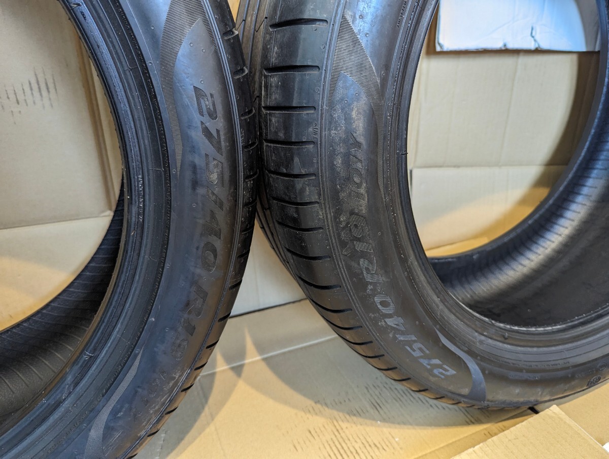 ピレリ PZERO PZ4 275/40R19 2本 RUNFLAT BMW認証 ７シリーズ G11 リア 19年製造_画像5