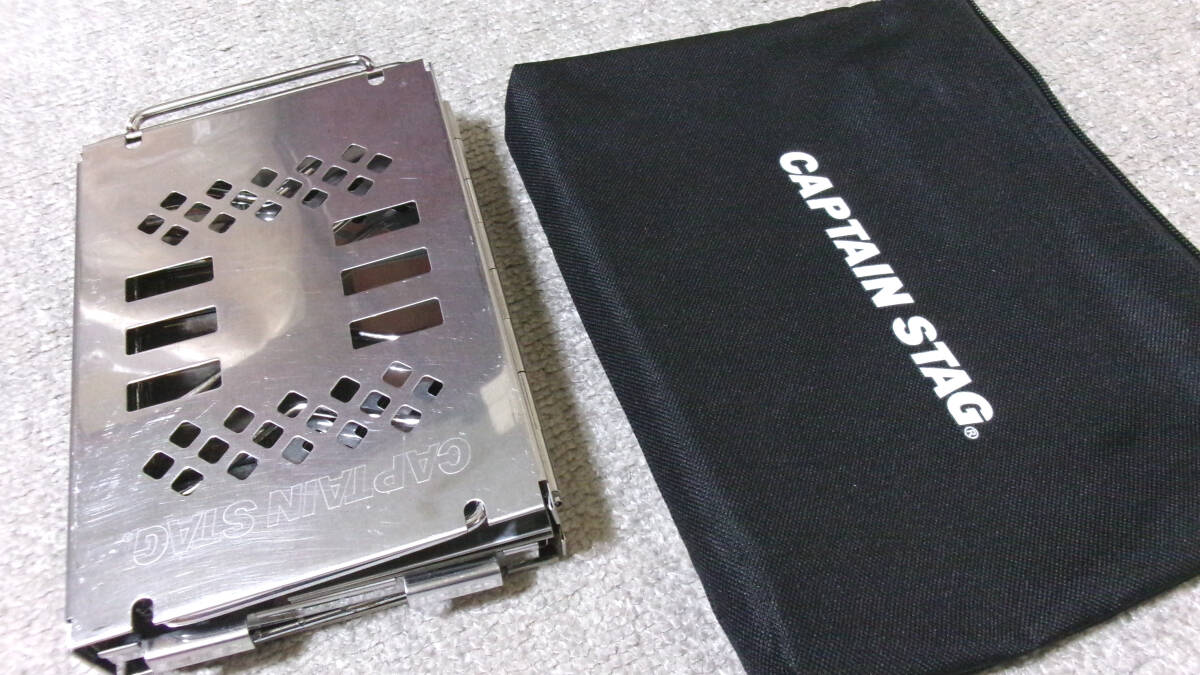 [ secondhand goods ] camp * outdoor goods *CAPTAIN*STAG*B6* compact .. pcs * storage case attaching 