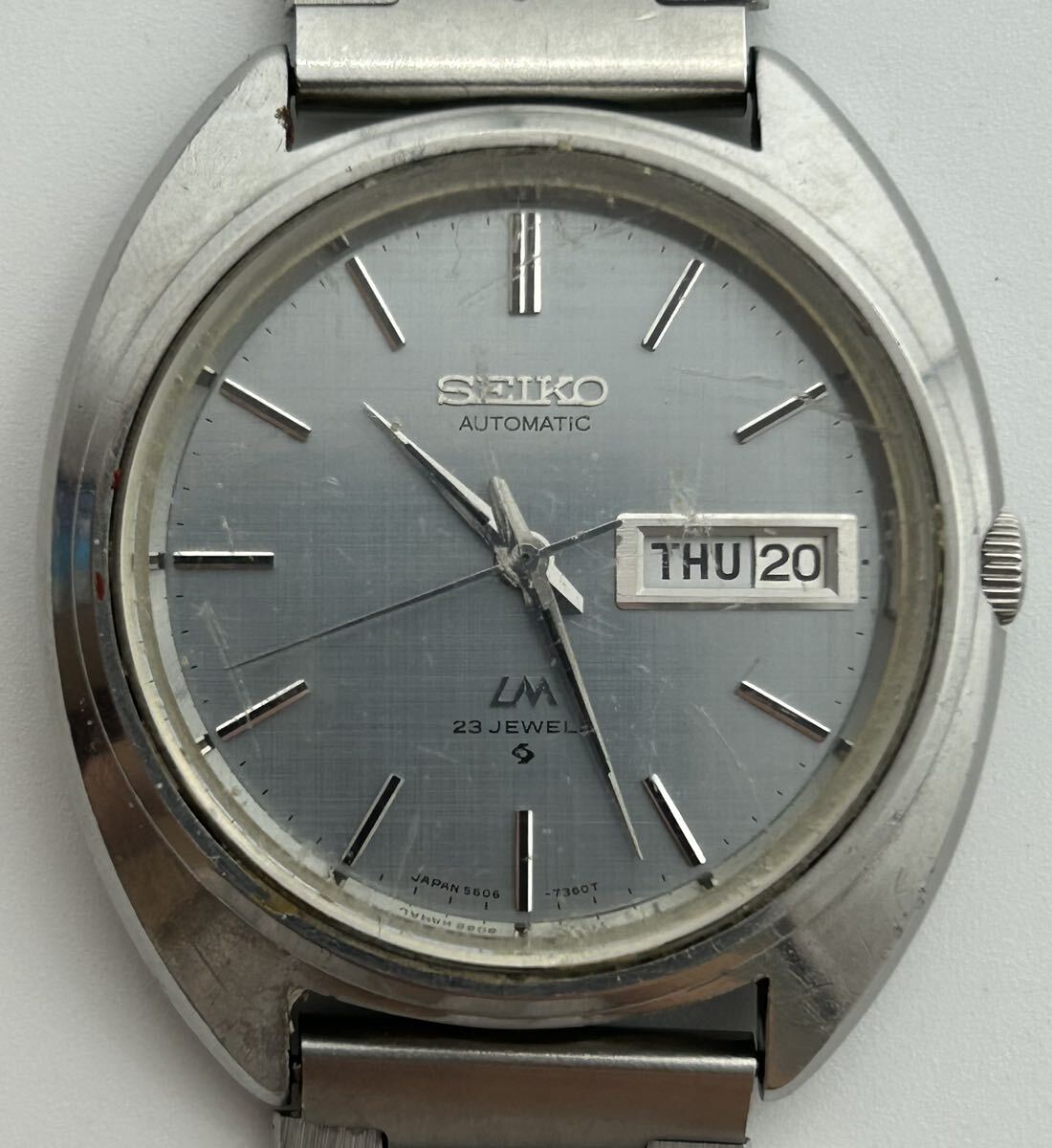 【辰】SEIKO LM ロードマチック　automatic 23石　腕時計　約3.9×3.5cm ○時計・腕時計・カシオA783_画像1