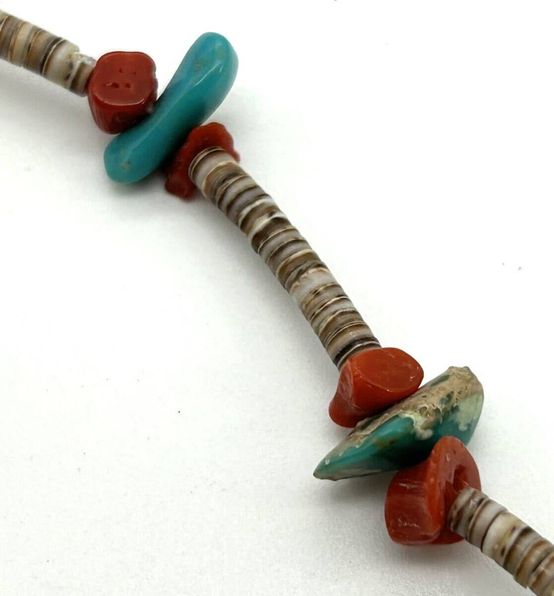 [.] old fee glass beads tonbodama red ..? necklace approximately 61cm0 Buddhism fine art * China fine art * sphere *a dog * glass skill * folkcraft goods A786