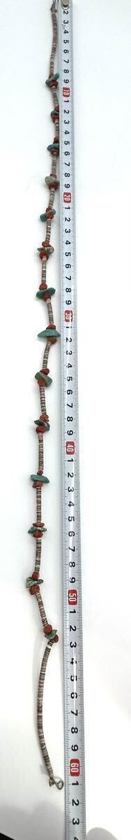 [.] old fee glass beads tonbodama red ..? necklace approximately 61cm0 Buddhism fine art * China fine art * sphere *a dog * glass skill * folkcraft goods A786