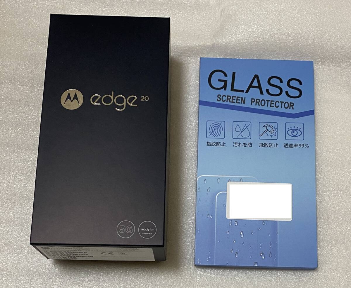 【中古品】motorola edge 20（メモリ/ストレージ：6GB/128GB、色：フロストオニキス）_画像1