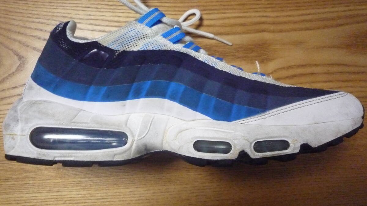 ☆AIR MAX95 NO SEW 616190 101　26CM　ブルー/ホワイト☆中古☆_画像8