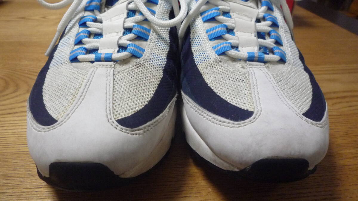 ☆AIR MAX95 NO SEW 616190 101　26CM　ブルー/ホワイト☆中古☆_画像6