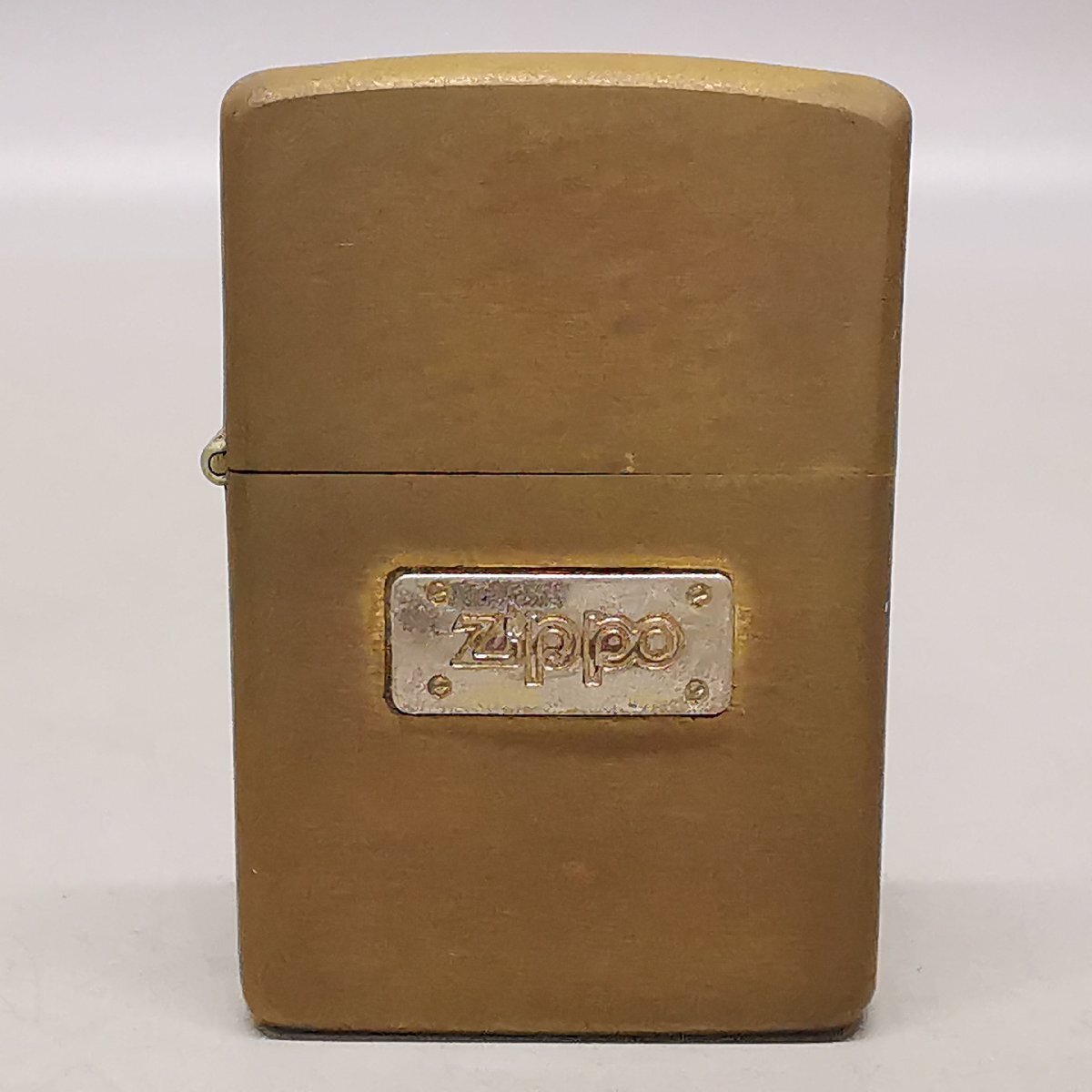 ZIPPO ジッポー 1984年製 ゴールドカラー オイルライター 火花確認済 箱入 Z5644の画像2