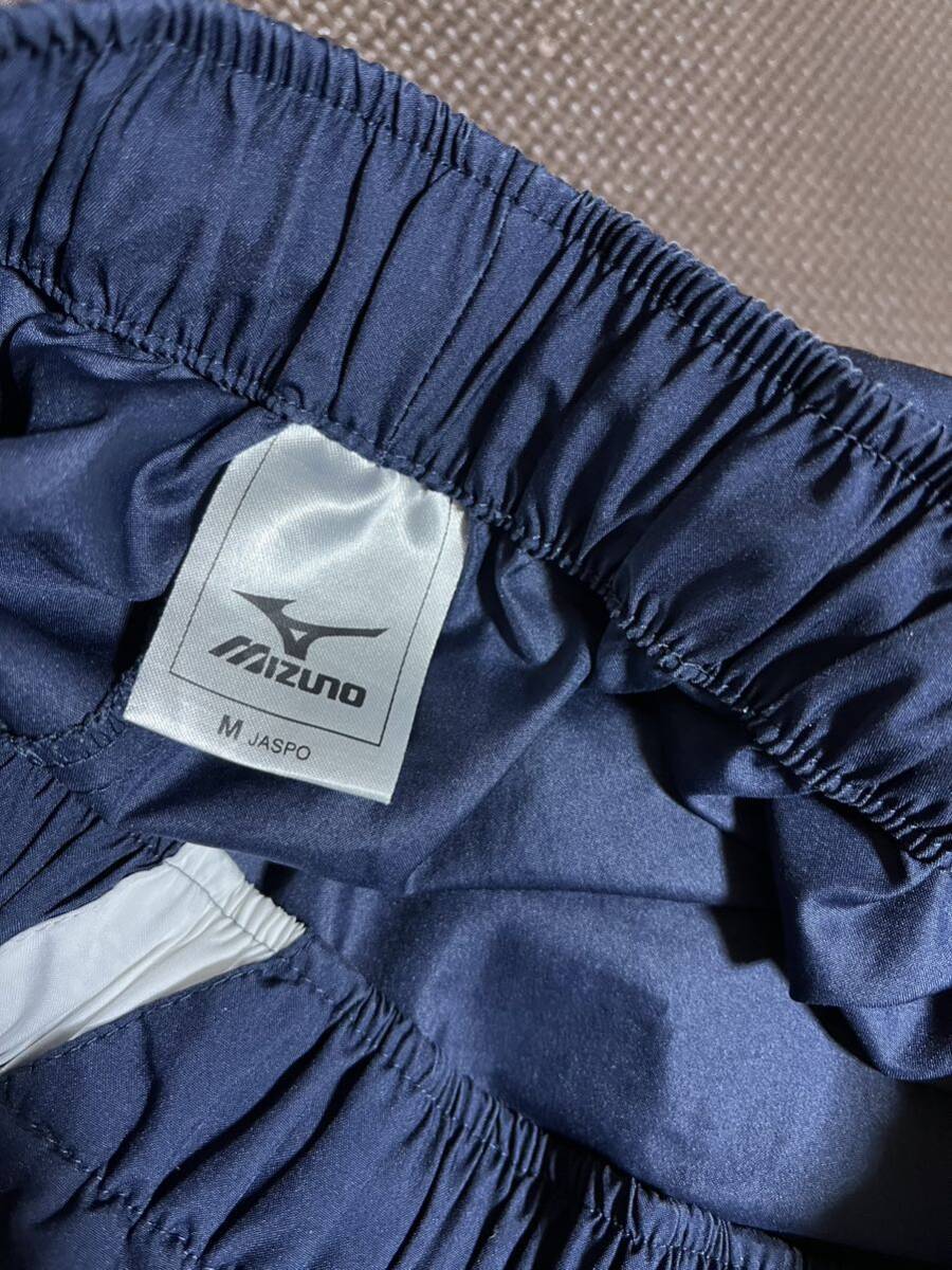  super-beauty goods MIZUNO dark blue, Logo white ( embroidery ) line white stretch pants size M