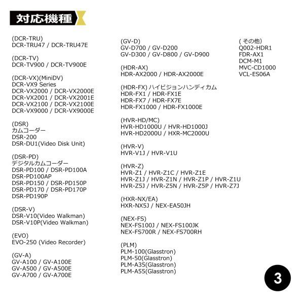 SONY NP-F970 NP-F960 互換バッテリーと互換充電器 HDR-FX1/HVR-Z7J/HVR-Z5J/HXR-NX5J/HDR-AX2000/ HDR-FX7/HDR-FX1000/FDR-AX1_画像8