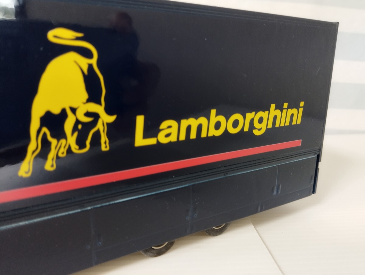 F1 トランスポーター LAMBORGHINI ランボルギーニ ミニカー トラック 絶版希少品 レア ジャンク の画像3