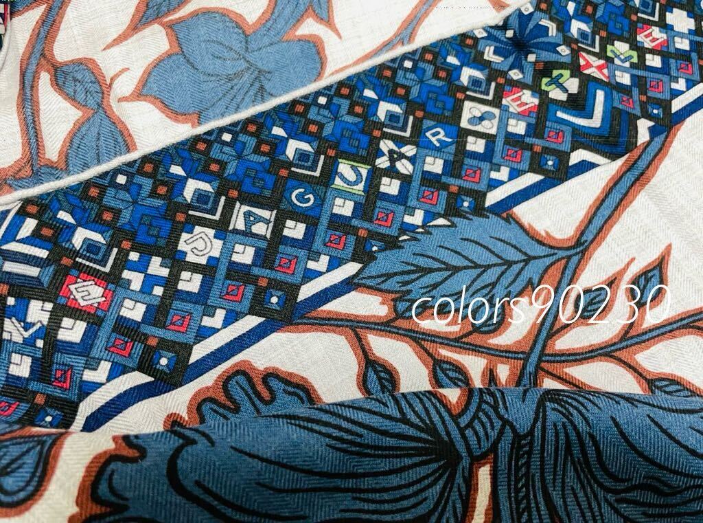 新品未使用 エルメス カレジェアン カシミヤシルク 大判 新品未使用 エルメス カレジェアン カシミヤシルク 大判