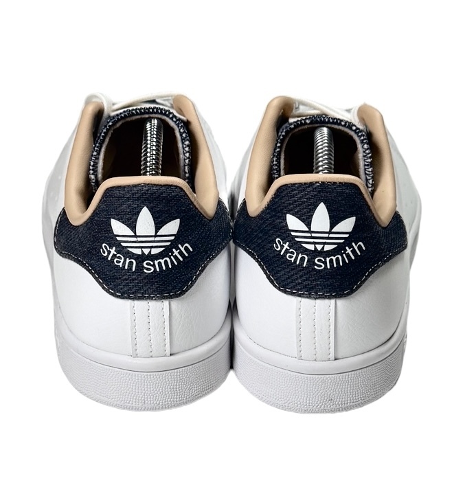 新品同様 アディダス adidas ID7195 24.5cm スタンスミス STAN SMITH レディース ADIDAS ホワイト デニム スニーカー ローカット 元箱付き_画像2